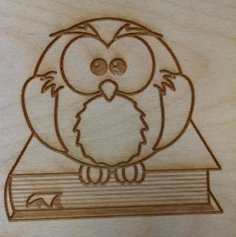 laser wood owl